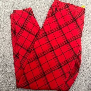 Printed Stretch Cot-Plaid Leggin-Bt-Lgg